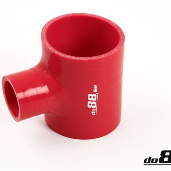 Silicone hose Red T 3´´ + 1,5´´ (76+38mm)