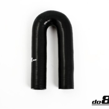 Silicone hose Black 180 degrees 1,18´´ (30mm)