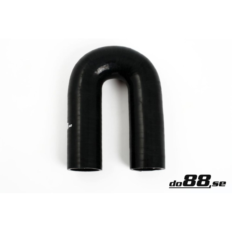 Silicone hose Black 180 degrees 1,625´´ (41mm)