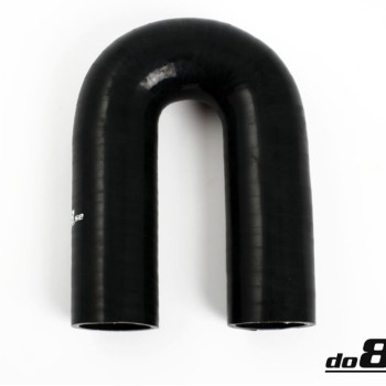 Silicone hose Black 180 degrees 1,875´´ (48mm)