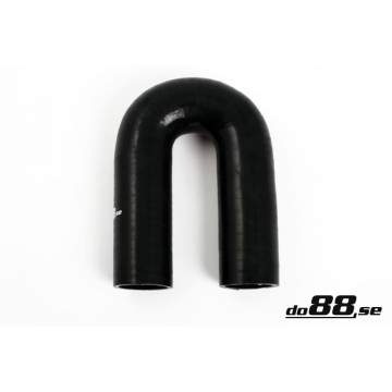 Silicone hose Black 180 degrees 1,875´´ (48mm)