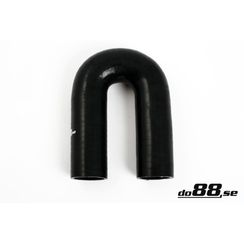 Silicone hose Black 180 degrees 1,875´´ (48mm)