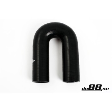 Silicone hose Black 180 degrees 2,25´´ (57mm)