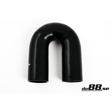 Silicone hose Black 180 degrees 2,68´´ (68mm)