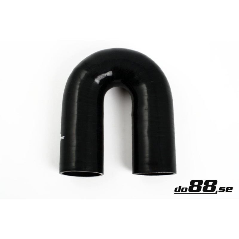 Silicone hose Black 180 degrees 2,68´´ (68mm)