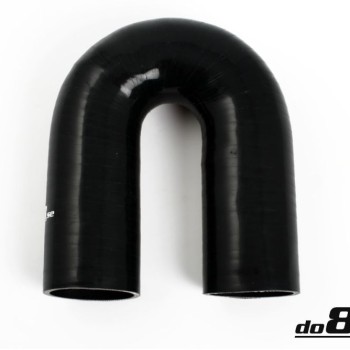 Silicone hose Black 180 degrees 2,75´´ (70mm)