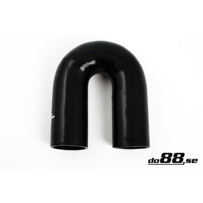 Silicone hose Black 180 degrees 2,75´´ (70mm)