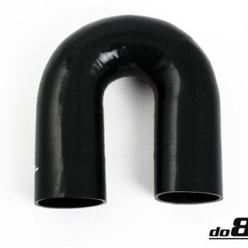 Silicone hose Black 180 degrees 3´´ (76mm)