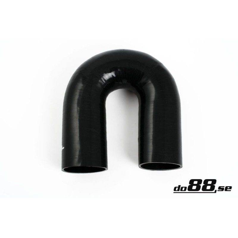 Silicone hose Black 180 degrees 3,5´´ (89mm)