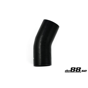 Silicone hose Black 25 degrees 4,5´´ (114,5mm)