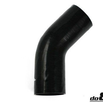 Silicone hose Black 45 degrees 4´´ (102mm)