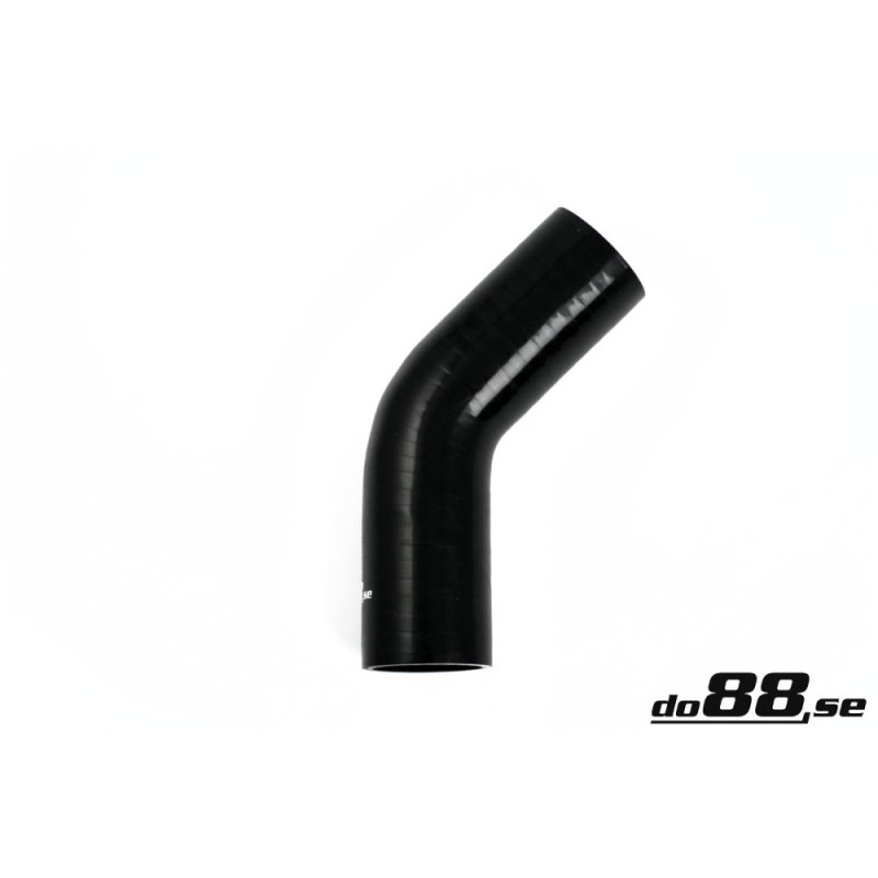 Silicone hose Black 45 degrees 2´´ (51mm)