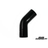Silicone hose Black 45 degrees 2,5´´ (63mm)