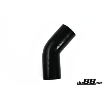 Silicone hose Black 45 degrees 3,25´´ (83mm)
