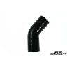 Silicone hose Black 45 degrees 3,25´´ (83mm)