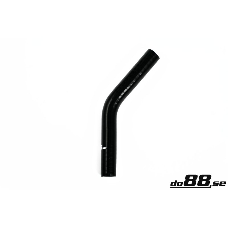 Silicone hose Black 45 degrees 0,375´´ (9,5mm)