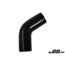 Silicone hose Black 60 degrees 4,25´´ (108mm)