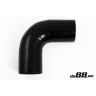Silicone hose Black 90 degrees 4,25´´ (108mm)