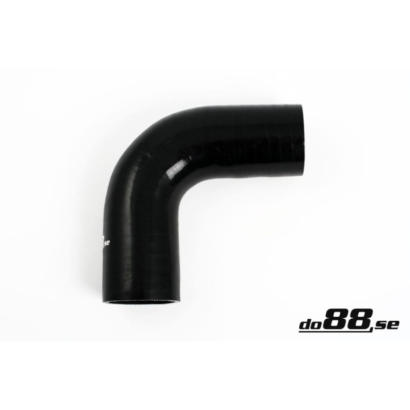 Silicone hose Black 90 degrees 2,126´´ (54mm)