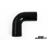 Silicone hose Black 90 degrees 2,375´´ (60mm)