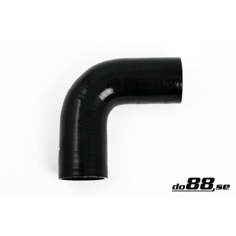 Silicone hose Black 90 degrees 2,56´´ (65mm)