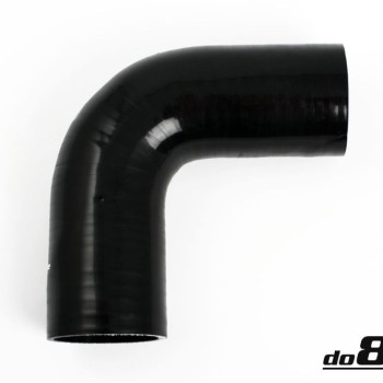 Silicone hose Black 90 degrees 2,875´´ (73mm)