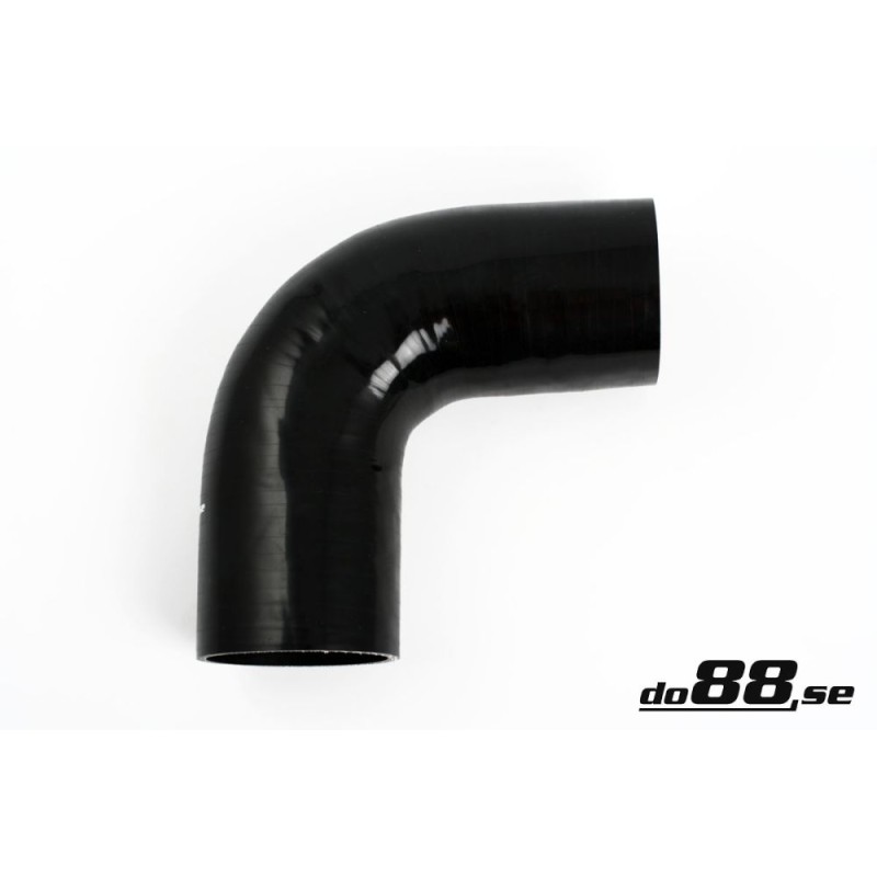 Silicone hose Black 90 degrees 3,125´´ (80mm)
