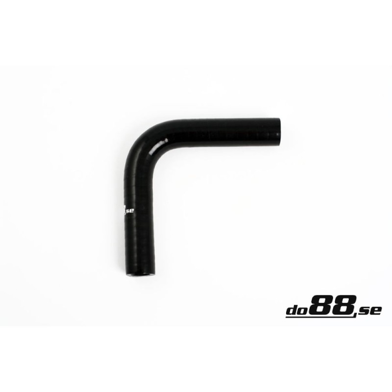 Silicone hose Black 90 degrees 0,375´´ (9.5mm)