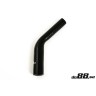 Silicone hose Black 45 degrees 0,625 - 0,75´´ (16-19mm)