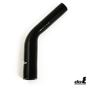 Silicone hose Black 45 degrees 0,75 - 1´´ (19-25mm)