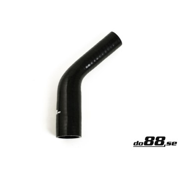 Silicone hose Black 45 degrees 0,75 - 1,25´´ (19-32mm)