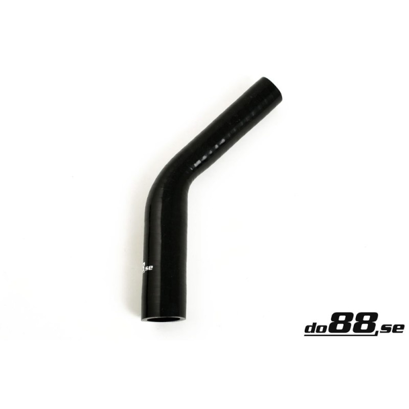 Silicone hose Black 45 degrees 1 - 1,25´´ (25-32mm)