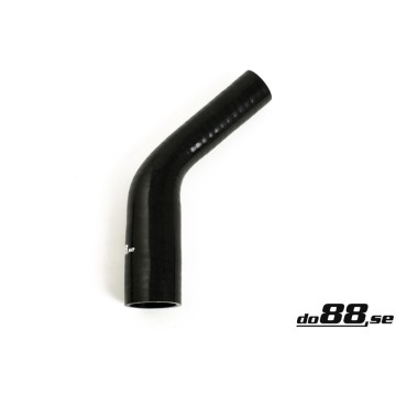 Silicone hose Black 45 degrees 1,25 - 1,625´´ (32-41mm)
