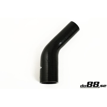 Silicone hose Black 45 degrees 1,375 - 2´´ (35-51mm)