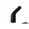 Silicone hose Black 45 degrees 1,75 - 2´´ (45-51mm)