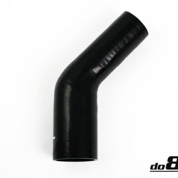 Silicone hose Black 45 degrees 2 - 2,25´´ (51 - 57mm)