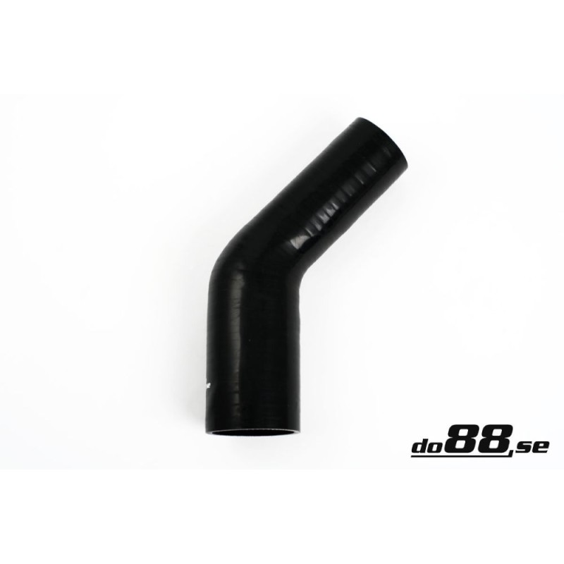 Silicone hose Black 45 degrees 2 - 2,25´´ (51 - 57mm)