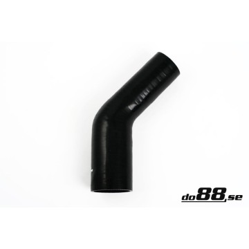 Silicone hose Black 45 degrees 2 - 2,5´´ (51 - 63mm)
