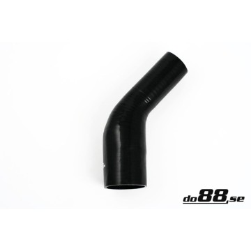 Silicone hose Black 45 degrees 2 - 2,75´´ (51 - 70mm)