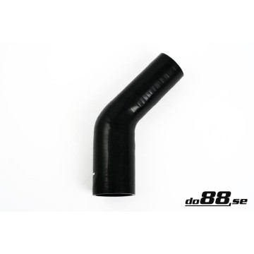 Silicone hose Black 45 degrees 2,375 - 2,75´´ (60-70mm)