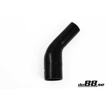 Silicone hose Black 45 degrees 2,75 - 3,25´´ (70-83mm)