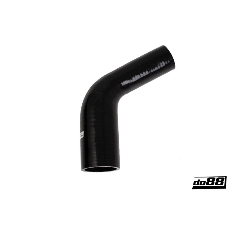 Silicone hose Black 60 degrees 1,375 - 1,75´´ (35-45mm)