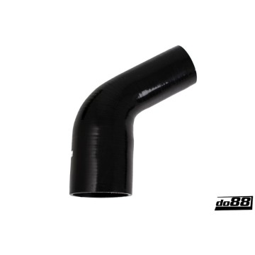 Silicone hose Black 60 degrees 2,5 - 3,25´´ (63-83mm)