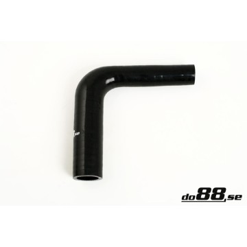 Silicone hose Black 90 degrees 0,625 - 1´´ (16-25mm)