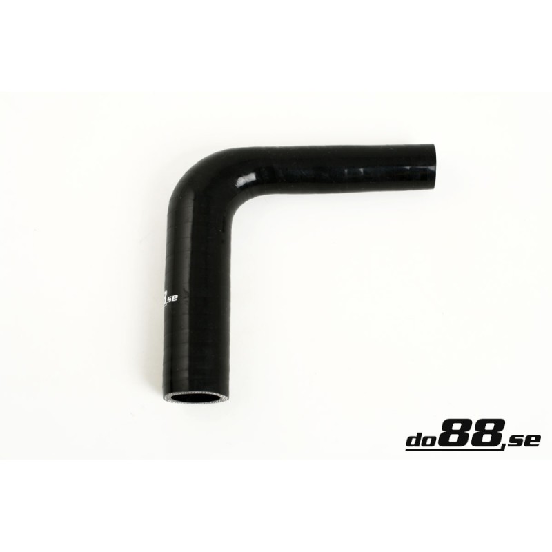 Silicone hose Black 90 degrees 0,75 - 1,25´´ (19-32mm)