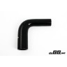 Silicone hose Black 90 degrees 1 - 1,125´´ (25 - 28mm)