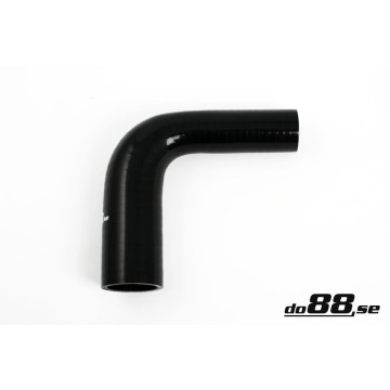 Silicone hose Black 90 degrees 1,625 - 1,75´´ (41-45mm)