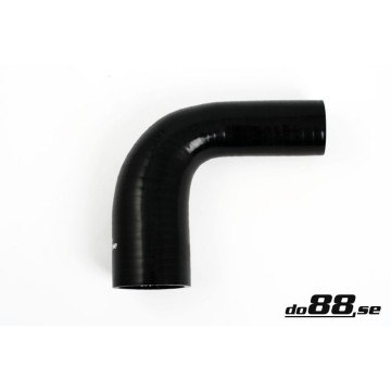 Silicone hose Black 90 degrees 1,75 - 2´´ (45 - 51mm)