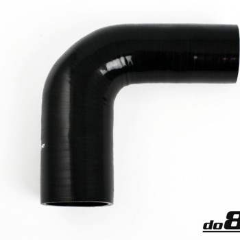 Silicone hose Black 90 degrees 1,75 - 2,5´´ (45-63mm)