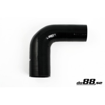 Silicone hose Black 90 degrees 1,75 - 2,5´´ (45-63mm)
